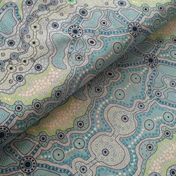 YALKE Aborigines Stoff aus Australien